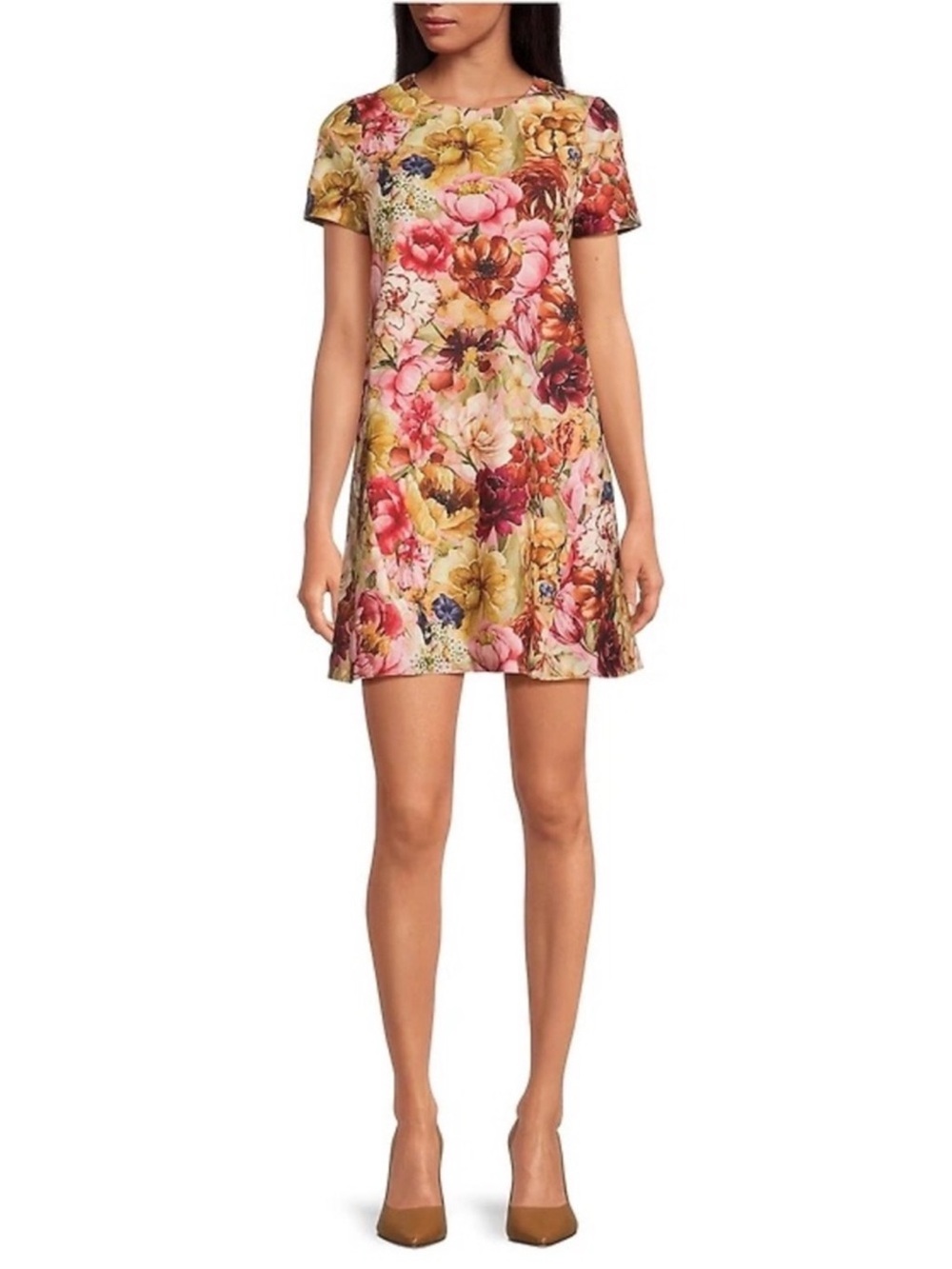 NWT Mestiza New York Cecily Convertible Floral Print Round Neck Mini Dress Sz XL
